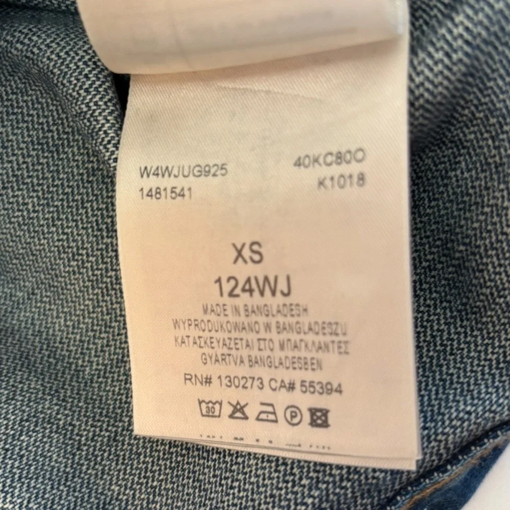 Wrangler Icons Jacket Womens Size XS Regular Fit Rigid Denim Jean Western 124WJ - Picture 10 of 16